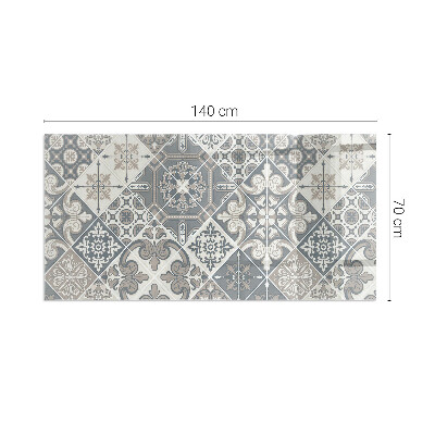 Téglalap alakú kandalló alátét Decorative mosaic pattern