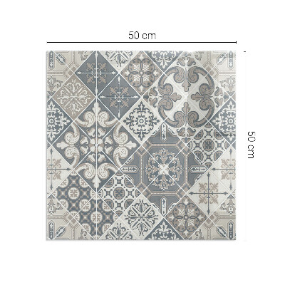 Téglalap alakú kandalló alátét Decorative mosaic pattern