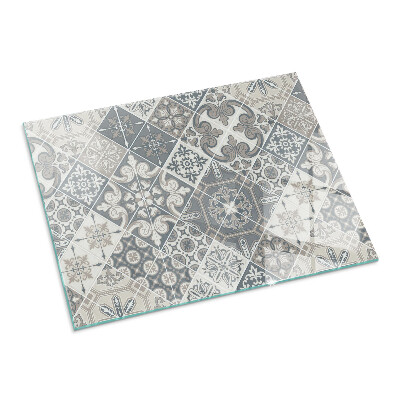 Téglalap alakú kandalló alátét Decorative mosaic pattern