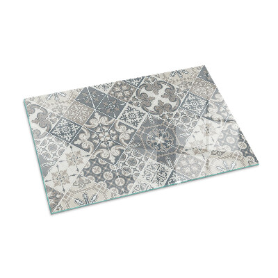 Téglalap alakú kandalló alátét Decorative mosaic pattern