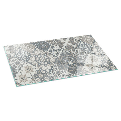 Téglalap alakú kandalló alátét Decorative mosaic pattern