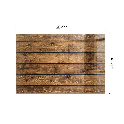 Téglalap alakú kandalló alátét Wooden board with grain