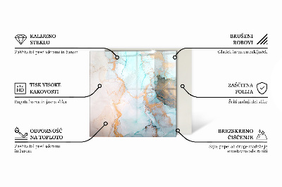 Kandalló alátét üveg Boards in various shades
