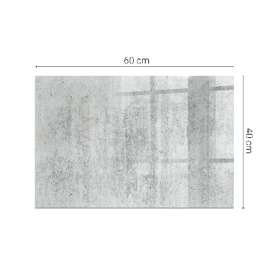 Téglalap alakú kandalló alátét Raw concrete texture