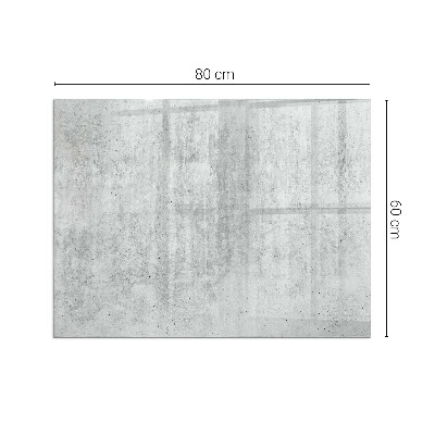 Téglalap alakú kandalló alátét Raw concrete texture
