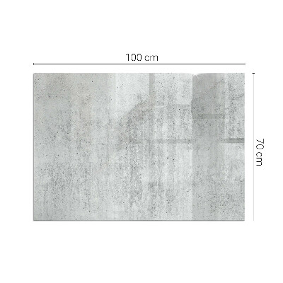 Téglalap alakú kandalló alátét Raw concrete texture