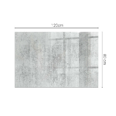 Téglalap alakú kandalló alátét Raw concrete texture