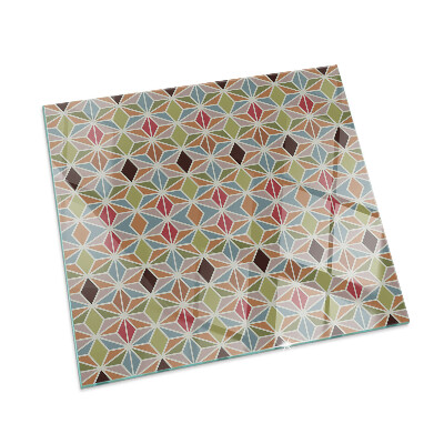 Kandalló alátét üveg Polygonal patterns in a grid