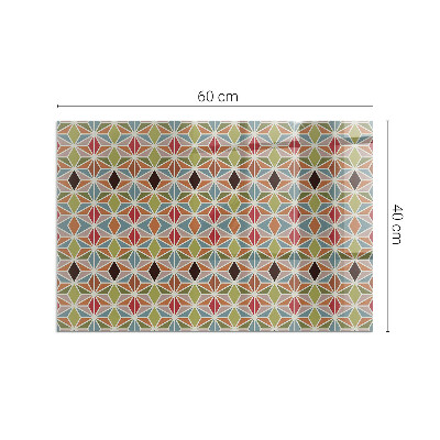 Kandalló alátét üveg Polygonal patterns in a grid