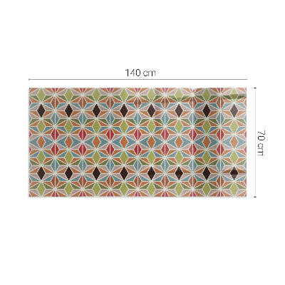Kandalló alátét üveg Polygonal patterns in a grid