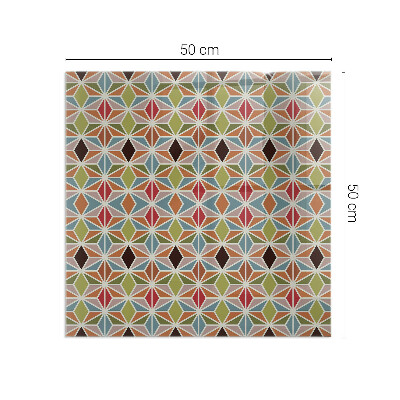 Kandalló alátét üveg Polygonal patterns in a grid