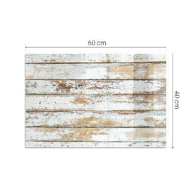 Kandalló alátét üveg A damaged wooden board