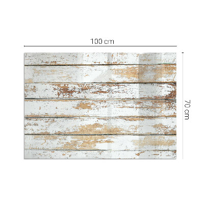 Kandalló alátét üveg A damaged wooden board