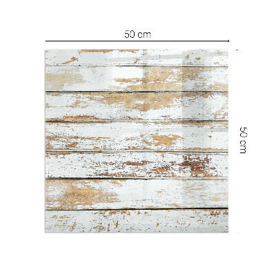 Kandalló alátét üveg A damaged wooden board