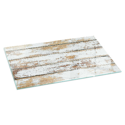 Kandalló alátét üveg A damaged wooden board