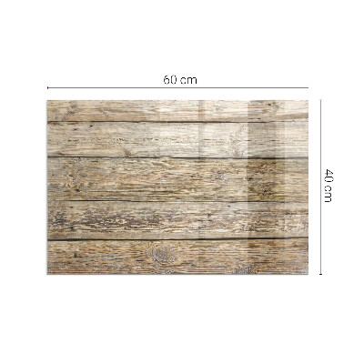 Kandalló alátét üveg Natural wood boards