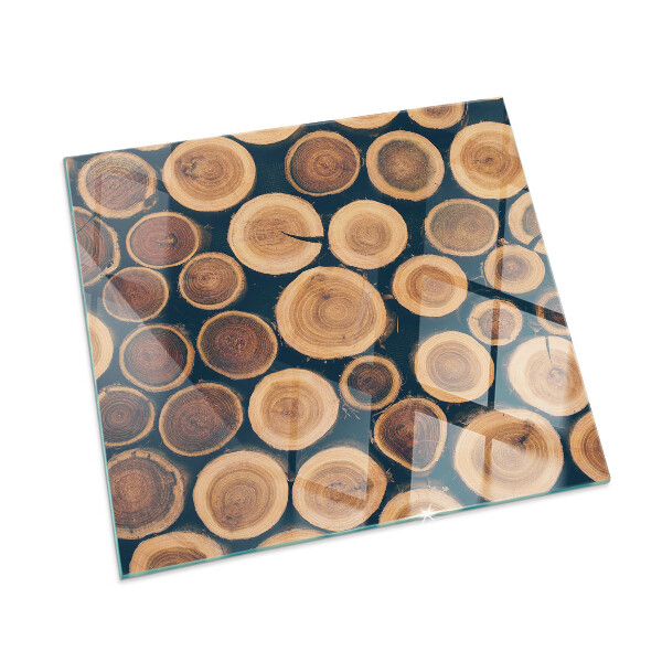 Téglalap alakú kandalló alátét A box with cut wood