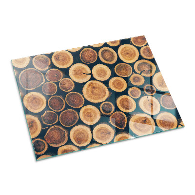 Téglalap alakú kandalló alátét A box with cut wood