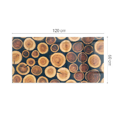 Téglalap alakú kandalló alátét A box with cut wood