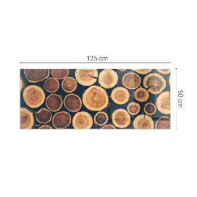 Téglalap alakú kandalló alátét A box with cut wood