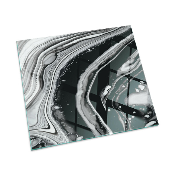 Téglalap alakú kandalló alátét Abstract waves and lines