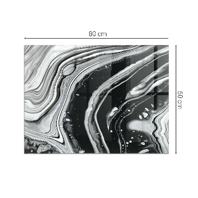 Téglalap alakú kandalló alátét Abstract waves and lines