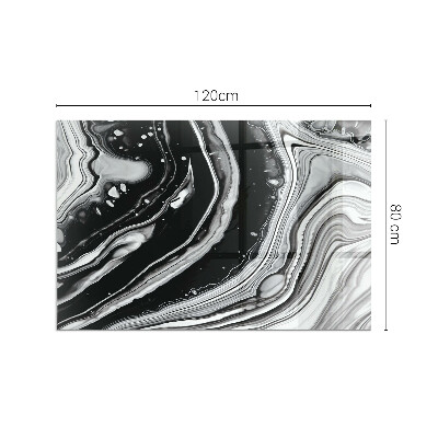 Téglalap alakú kandalló alátét Abstract waves and lines