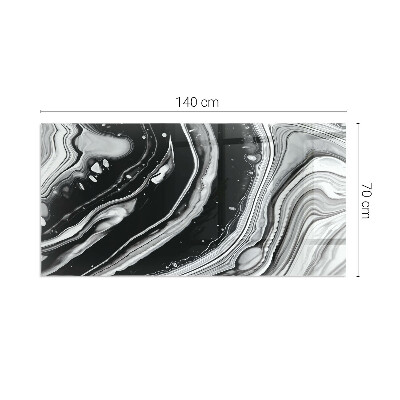 Téglalap alakú kandalló alátét Abstract waves and lines
