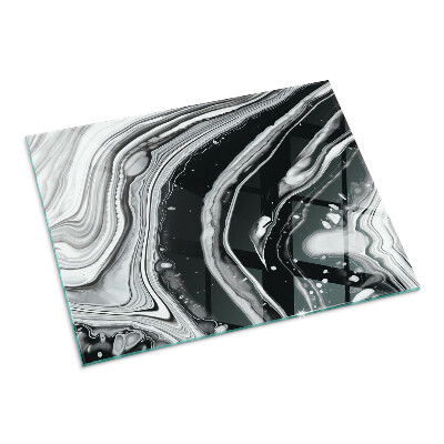 Téglalap alakú kandalló alátét Abstract waves and lines