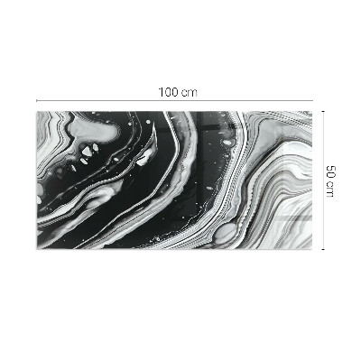 Téglalap alakú kandalló alátét Abstract waves and lines