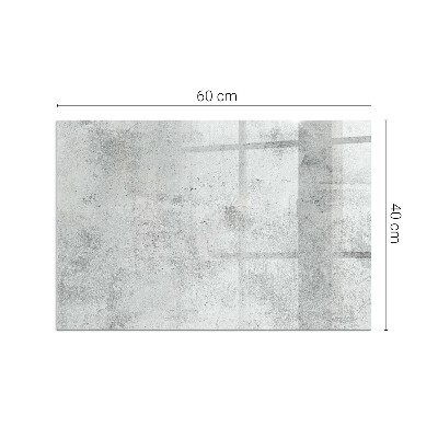 Kandalló alátét üveg Raw concrete texture