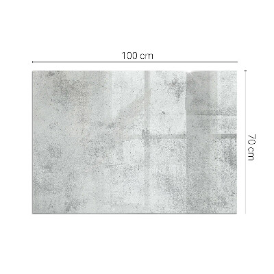 Kandalló alátét üveg Raw concrete texture