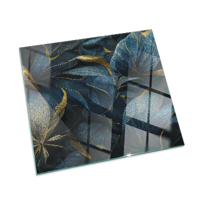 Téglalap alakú kandalló alátét Elegant leaves in texture