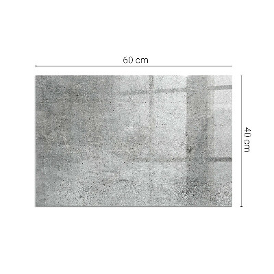 Téglalap alakú kandalló alátét Raw concrete texture