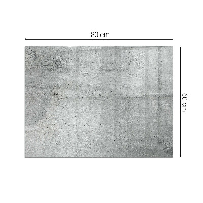Téglalap alakú kandalló alátét Raw concrete texture