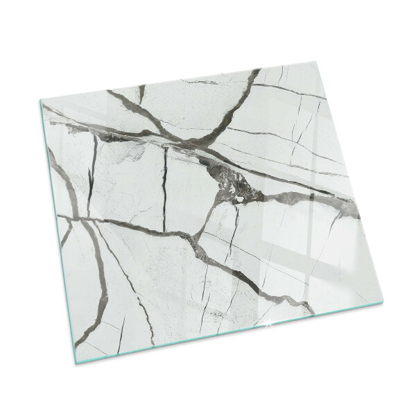 Téglalap alakú kandalló alátét Marble vein pattern