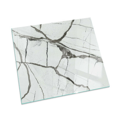 Téglalap alakú kandalló alátét Marble vein pattern