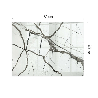 Téglalap alakú kandalló alátét Marble vein pattern