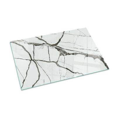 Téglalap alakú kandalló alátét Marble vein pattern