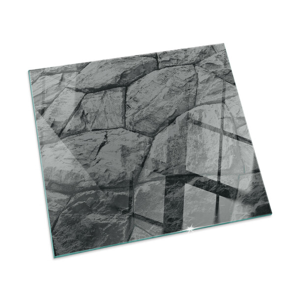 Kandalló alátét üveg Natural stone pattern