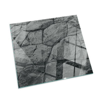 Kandalló alátét üveg Natural stone pattern