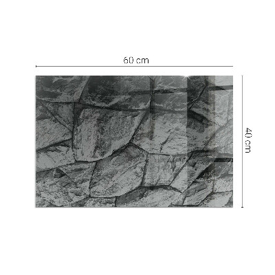Kandalló alátét üveg Natural stone pattern