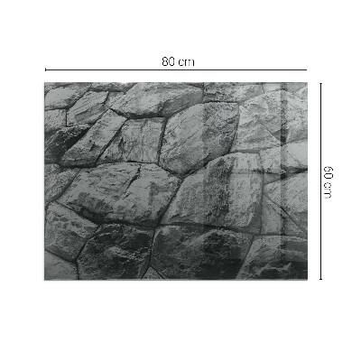 Kandalló alátét üveg Natural stone pattern