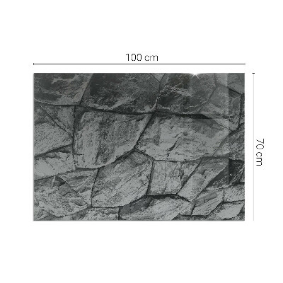 Kandalló alátét üveg Natural stone pattern