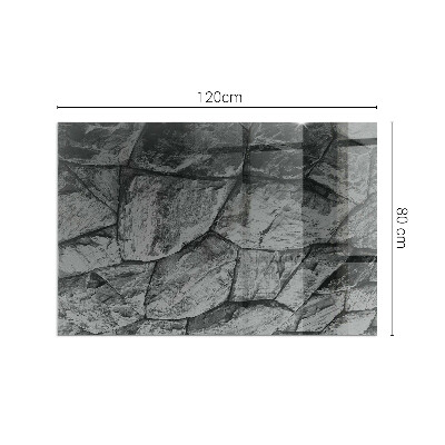 Kandalló alátét üveg Natural stone pattern