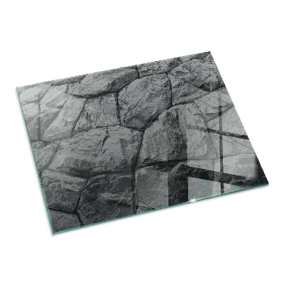 Kandalló alátét üveg Natural stone pattern