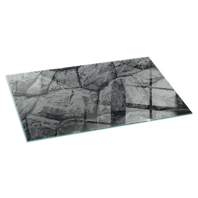 Kandalló alátét üveg Natural stone pattern