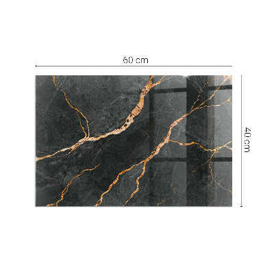 Téglalap alakú kandalló alátét Elegant marble with veins