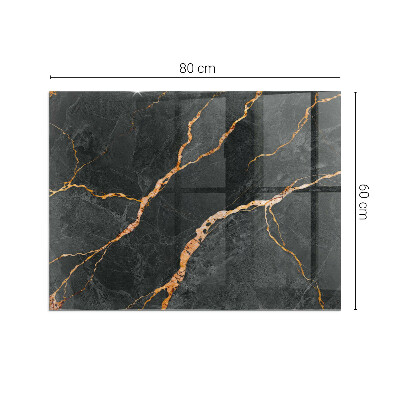 Téglalap alakú kandalló alátét Elegant marble with veins