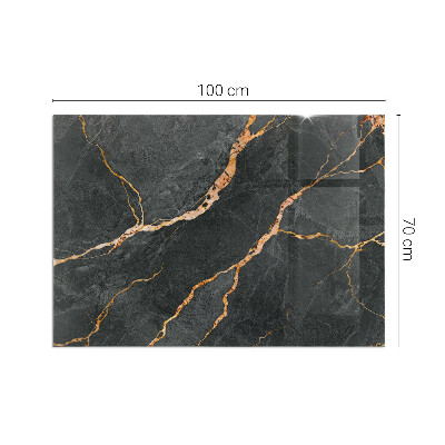 Téglalap alakú kandalló alátét Elegant marble with veins